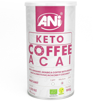 Kawa Rozpuszczalna Arabica z Reishi Keto Acai BIO 100 g