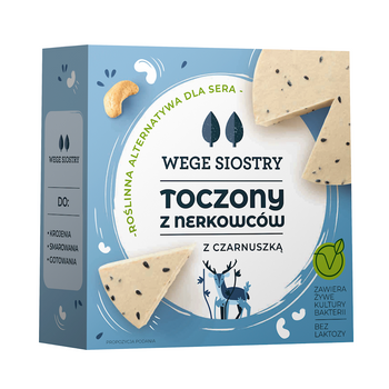 Wegańska Alternatywa Sera z Orzechów Nerkowca z Czarnuszką Bezglutenowa 140 g