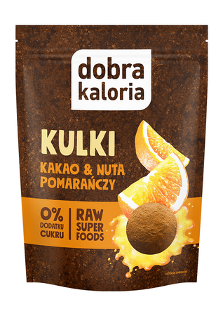 Kulki Daktylowe Kakao & Nuta Pomarańczy Bez Dodatku Cukrów 65 g