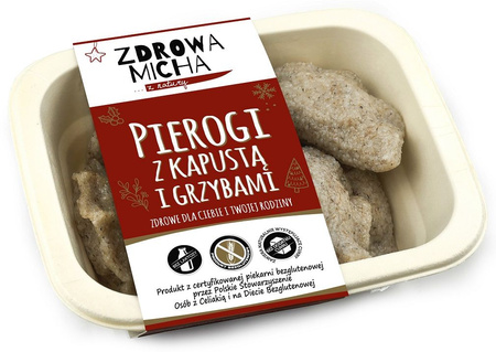 Pierogi z Kapustą i Grzybami Bezglutenowe 230 g - Zdrowa Micha (Na Zamówienie