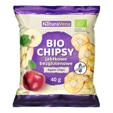 Chipsy Jabłkowe Bezglutenowe Bio (4 szt x 40 g)