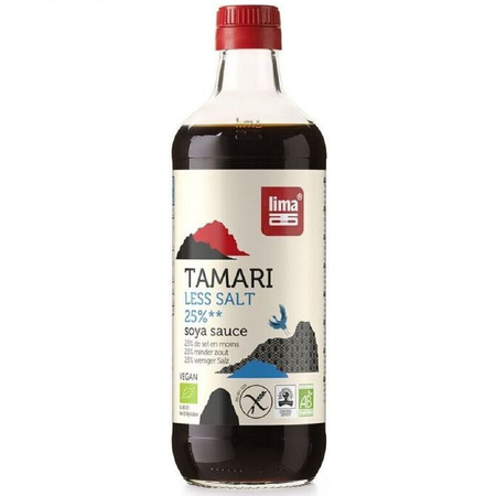 Sos Sojowy Tamari 25 % Mniej Soli Bezglutenowy BIO 500 ml
