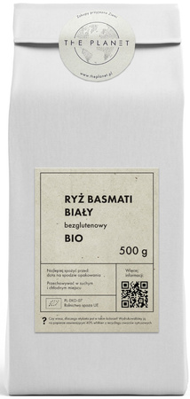 Ryż Basmati Biały Bezglutenowy BIO 500 g