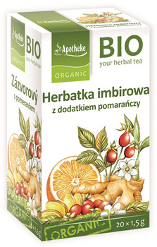 Herbatka Imbirowa z Dodatkiem Pomarańczy BIO (20 x 1,5 g) (3 szt x 30 g)