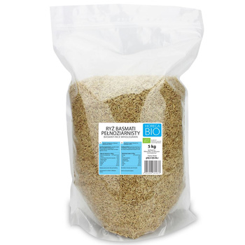 Ryż Basmati Pełnoziarnisty BIO 5 kg