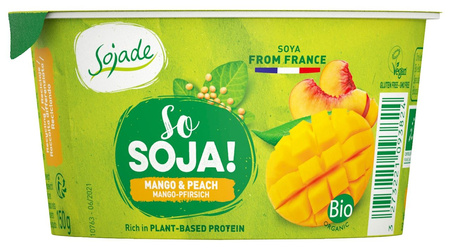 Deser Sojowy Mango - Brzoskwinia Bezglutenowy BIO 150 g