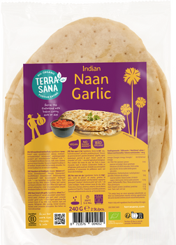 Chleb Naan Czosnkowy BIO (2 szt x 240 g)