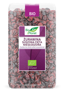 Żurawina Suszona Cięta Niesłodzona BIO 1 kg