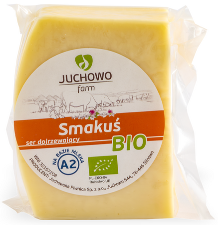 Ser Żółty Dojrzewający Smakuś z Mleka A2 BIO (Około 0,30 kg)