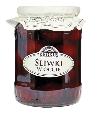 Śliwki w occie Bezglutenowe 500 g (250 g)