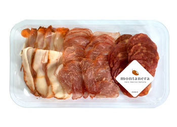 Antipasti Trio: Kiełbasa Chorizo, Polędwica Lomo, Boczek Pancetta Bezglutenowe BIO 90 g