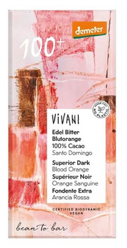 Tabliczka Kakaowa o Smaku Czerwonej Pomarańczy Demeter BIO (2 szt x 90 g)