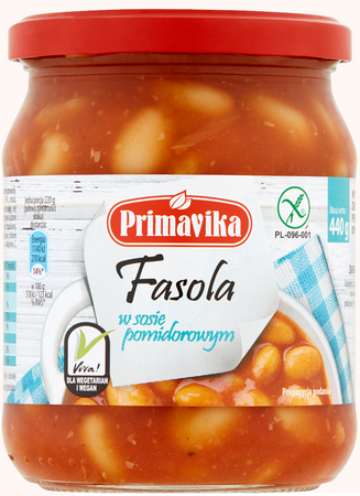 Fasola w Sosie Pomidorowym Bezglutenowa 440 g