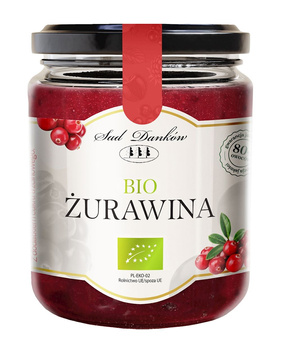 Żurawina 80 % z Cukrem Trzcinowym BIO 260 g