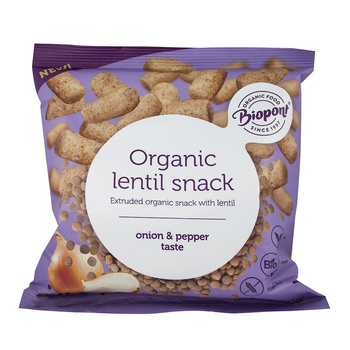 Chrupki z Soczewicy z Cebulą i Czarnym Pieprzem Bezglutenowe BIO (12 szt x 60 g)