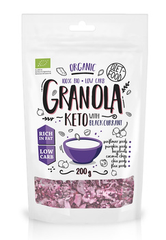 Granola Czarna Porzeczka Keto BIO  - Diet (2 szt x 200 g)