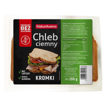 Chleb Ciemny Krojony Bezglutenowy (6 szt x 200 g)
