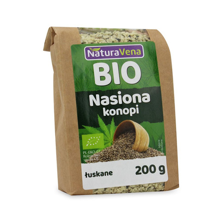 Nasiona Konopi Łuskane BIO 200 g