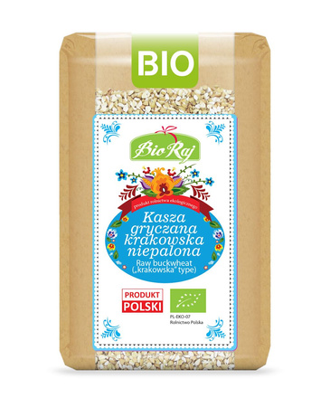 Kasza Gryczana Krakowska Niepalona BIO (Polska) (4 szt x 500 g)
