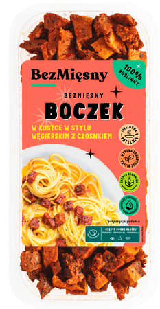 Boczek Roślinny w Kostce w Stylu Węgierskim z Czosnkiem (2 szt x 100 g)