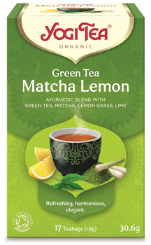 Herbata Zielona z Cytryną i Matchą (Green Tea Matcha Lemon) BIO (17 x 1,8 g) 30,6 g (2 szt x 31 g)