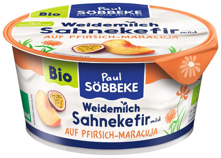 Kefir Kremowy Brzoskwinia - Marakuja BIO (3 szt x 150 g)