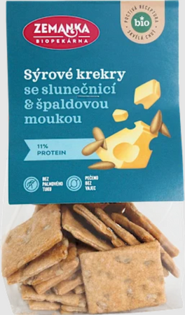 Krakersy z Serem i Słonecznikiem BIO 100 g