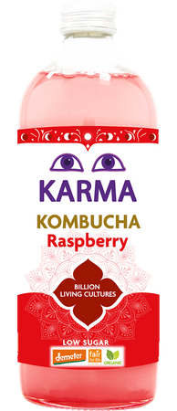 Kombucha o Smaku Malinowym Fair For Life Demeter BIO 1 l