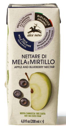 Nektar Jabłkowo - Borówkowy BIO (9 szt x 200 ml)