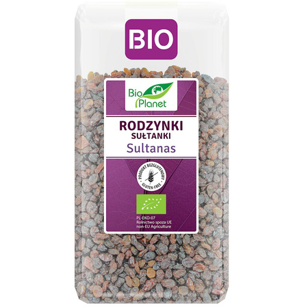 Rodzynki Sułtanki Bezglutenowe BIO (2 szt x 400 g)