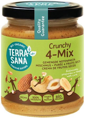 Krem Orzechowy Crunchy Mix (4 Orzechy) BIO 250 g
