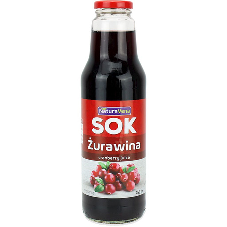 Sok Z Żurawiny 100 % 750 ml (2 szt x 0,75 ml)