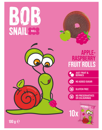 Przekąski Roll Jabłko - Malina Bez Dodatku Cukrów Bezglutenowe (2 szt x 100 g)