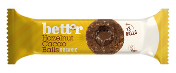 Kulki Daktylowe z Nadzieniem Orzechowo - Kakaowym Bezglutenowe BIO (3 x 15 g) 45 g
