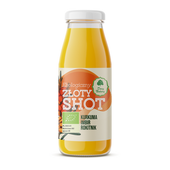 Shot Złoty Na Odporność Kurkuma - Imbir - Rokitnik BIO (2 szt x 250 ml)