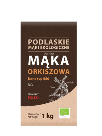 Mąka Orkiszowa Jasna Typ 550 Bio (2 szt x 1 kg)