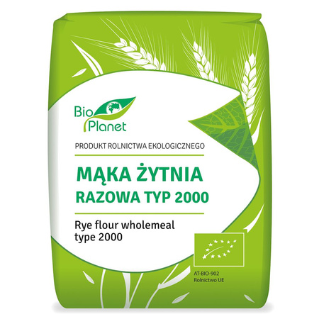 Mąka Żytnia Razowa Typ 2000 BIO 1 kg