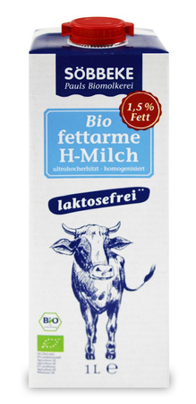 Mleko Bez Laktozy (1,5 % Tłuszczu) BIO (2 szt x 1 l)