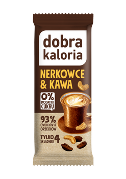 Baton Daktylowy Nerkowce & Kawa Bez Dodatku Cukrów (10 szt x 35 g)
