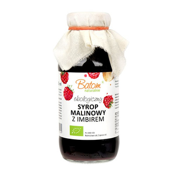 Syrop Malinowy z imbirem BIO 330 ml