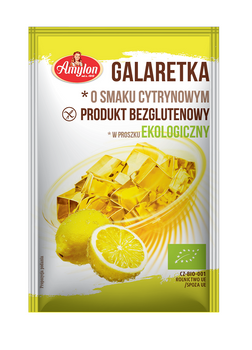 Galaretka z Agarem o Smaku Cytrynowym Bezglutenowa BIO (6 szt x 40 g)