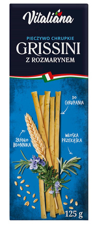 Paluszki Grissini z Rozmarynem (6 szt x 125 g)