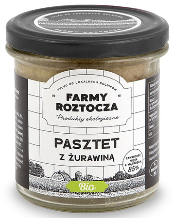 Pasztet DroBIOwo - Wieprzowy z Żurawiną BIO 180 g (Słoik)