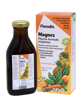 Magnez w Płynie Bezglutenowy 250 ml