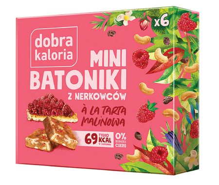 Batoniki Mini Z Nerkowców A'La Tarta Malinowa (6 X 17 G) (2 szt x 102 g)