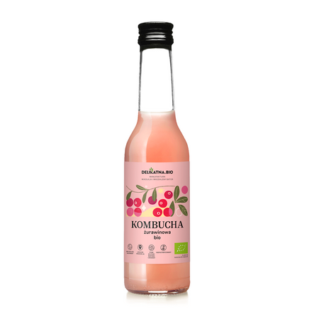 Kombucha Żurawinowa BIO 270 ml