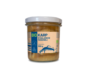 Karp W galarecie Miodowej BIO 300 g (Słoik)