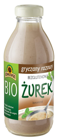 Żurek Gryczany Razowy Bezglutenowy Koncentrat Bio 320 ml (3 szt x 0,32 ml)