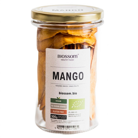 Mango Suszone Bezglutenowe BIO 300 g