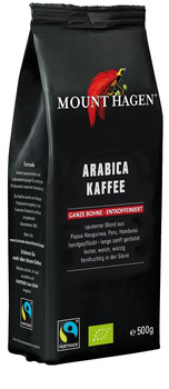 Kawa Ziarnista Bezkofeinowa Arabica 100 % Fair Trade BIO 500 g